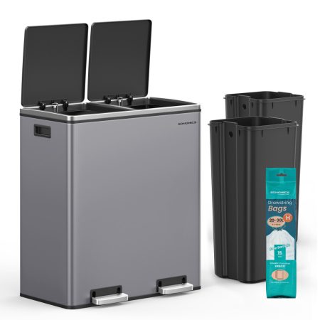Szelektív szemeteskuka 2x30L