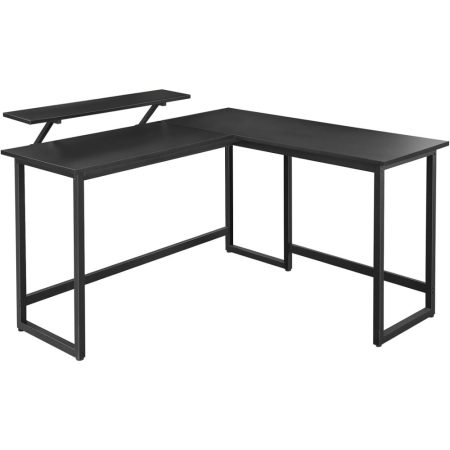 Sarok íróasztal monitor állvánnyal
