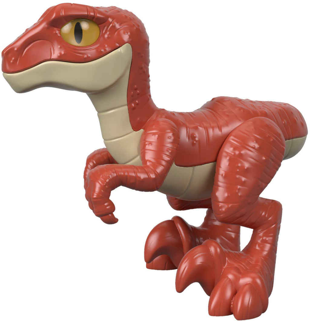 Imaginext: Jurassic World játékfigura - Raptor (piros)