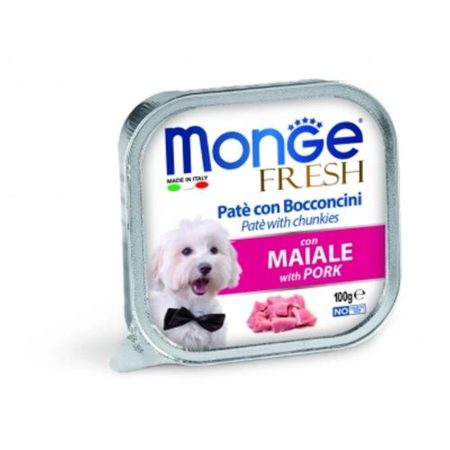 Monge Dog Fresh Paté & Chunkies Sertés 100g