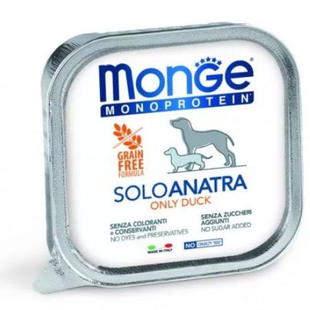 Monge Dog Monoprotein Paté 100% Kacsa 12x150g