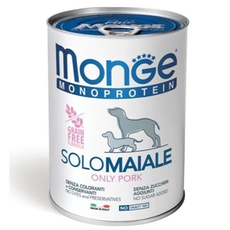 Monge Dog Monoprotein Paté 100% Sertés 400g
