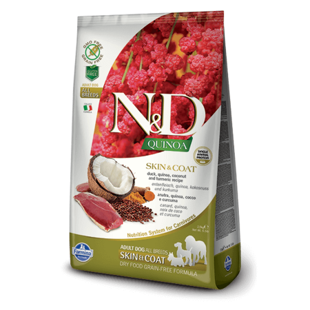 N&D Dog Grain Free Quinoa Skin&Coat Kacsa 2x 7kg