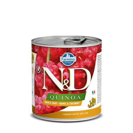 N&D Dog Quinoa konzerv fürj&kókusz 6x285g