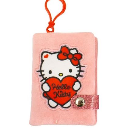 Hello Kitty kulcstartós mini jegyzetfüzet - rózsaszín