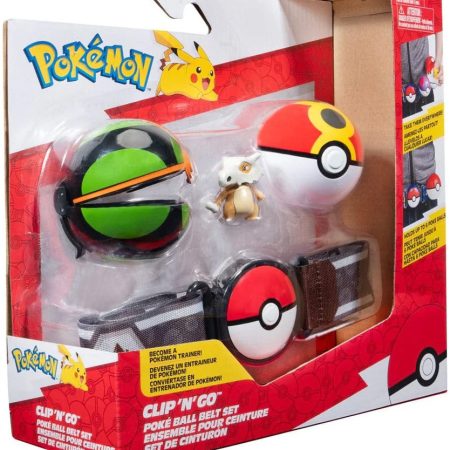 Pokemon: Clip'n'Go Poke Ball játékfigura készlet övvel - Cubone