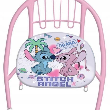 Disney: Lilo és Stitch rózsaszín fém gyerekszék 36 x 35 x 36 cm-es