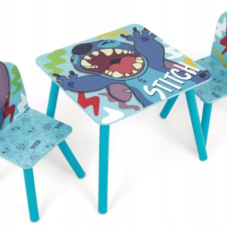 Disney: Lilo és Stitch gyerek fa asztal 2 székkel