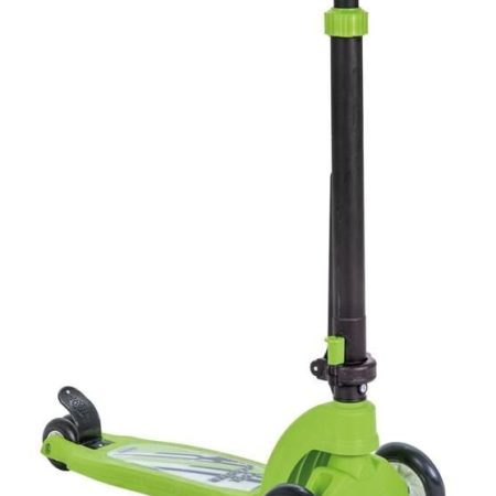 Pilsan: Háromkerekű összecsukható roller 35 kg teherbírású - zöld