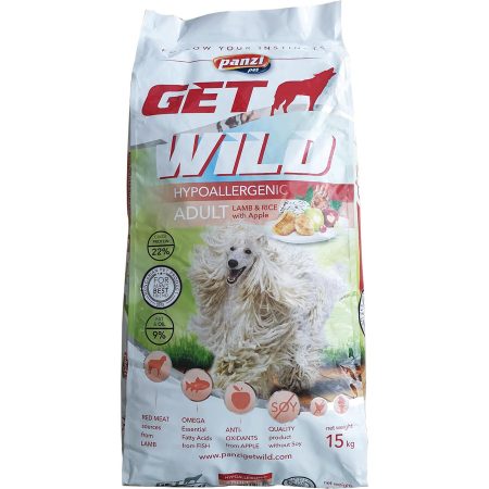 Panzi GetWild Dog Adult Hypoallergenic Lamb & Rice with Apple 2x15 kg