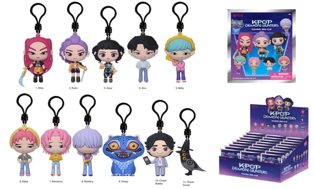K-Pop Demon Hunters figura kulcstartós meglepetéscsomag 6 cm-es - többféle