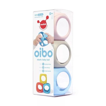 Moluk Oibo pasztell szilikon fejlesztő játékszett 3 db-os
