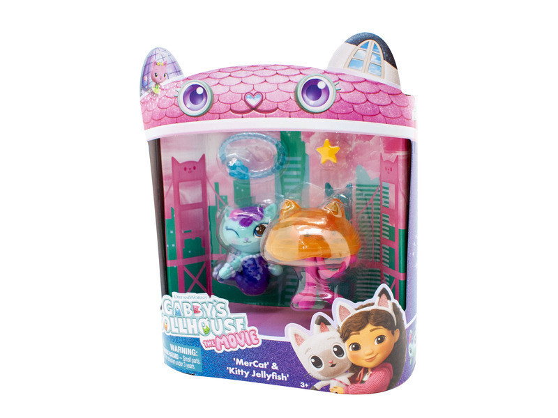 Gabi Babaháza: The Movie játékfigurák 2 db-os játékszett - MerCat & Kitty Jellyfish