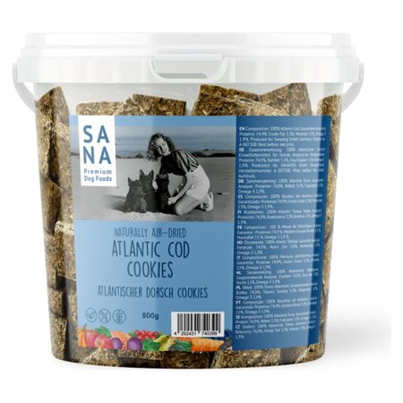 SANAdog Atlanti tőkehalas keksz 800g