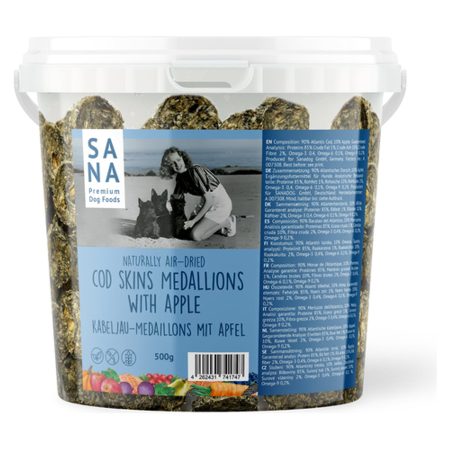 SANAdog Tőkehalérmék almával 500g