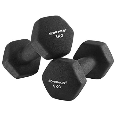 Kézi súlyzókészlet 2 x 5 kg neoprén borítással
