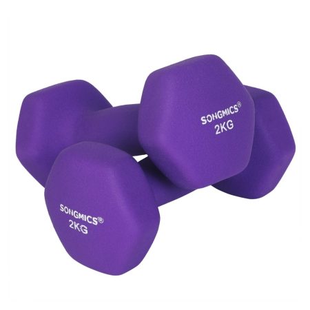 Kézi súlyzókészlet 2 x 2kg csúszásmentes neoprén borítással