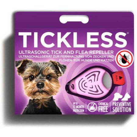 Tickless Pet - ultrahangos kullancs- és bolhariasztó kutyáknak rózsaszín