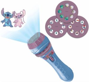 Disney Stitch zseblámpa és projektor 3 cserélhető dia koronggal