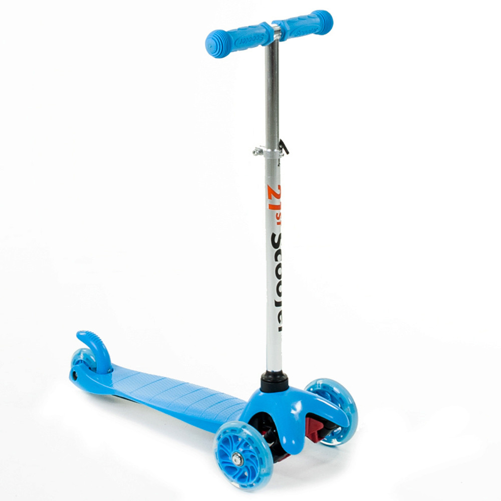 Háromkerekű világító roller - kék