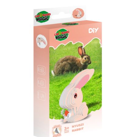 3D papírszobrászat – Nyuszi - csomagolássérült