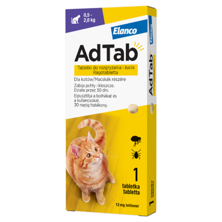 AdTab Rágótabletta Macskák Részére 0