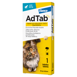 AdTab Rágótabletta Macskák Részére 2-8kg 3db