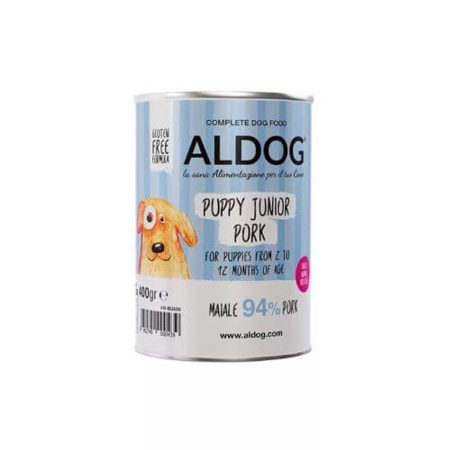 Aldog Wet Puppy-Junior Pork konzerv 6x400g