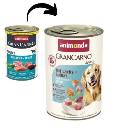 Animonda GranCarno Adult (lazac + spenót) 6x400g