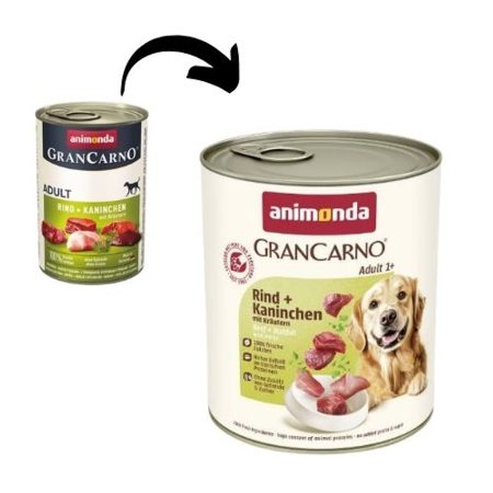 Animonda GranCarno Adult (nyúl + fűszer) 6x800g