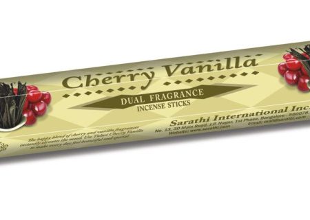 Tulasi Cseresznye és Vanilia illatú füstölő – Cherry Vanilla (20 szál)