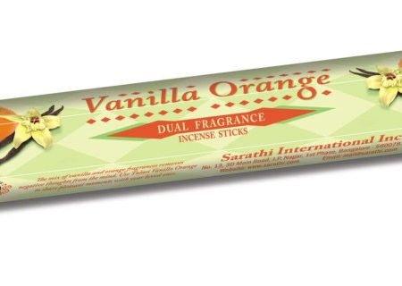 Tulasi Vanilia és Narancs illatú füstölő – Vanilla Orange (20 szál)