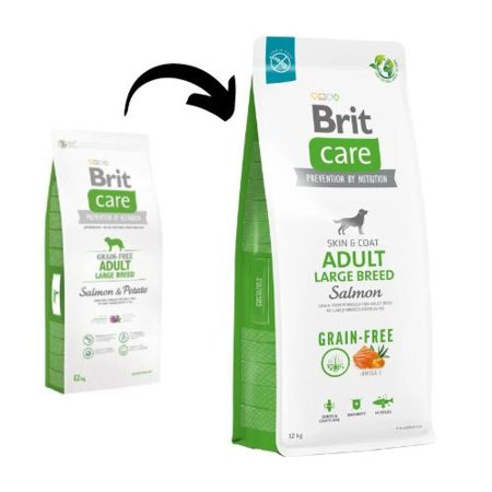 Brit Care Grain-free Adult Large Breed Salmon & Potato 2x12 kg kutyatáp