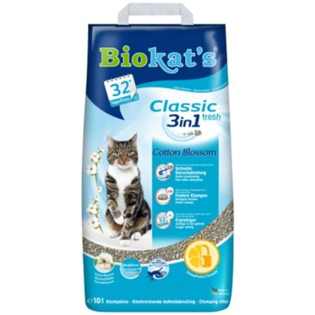 Biokat's Classic Fresh 3in1 Cotton Blossom 10 l