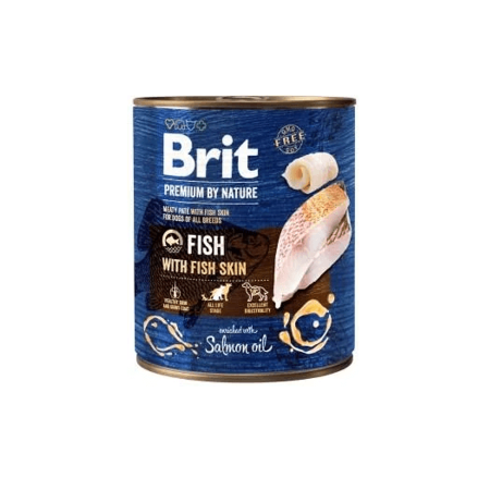 Brit Premium by Nature Adult Fish with Fish Skin konzerv 6x400g