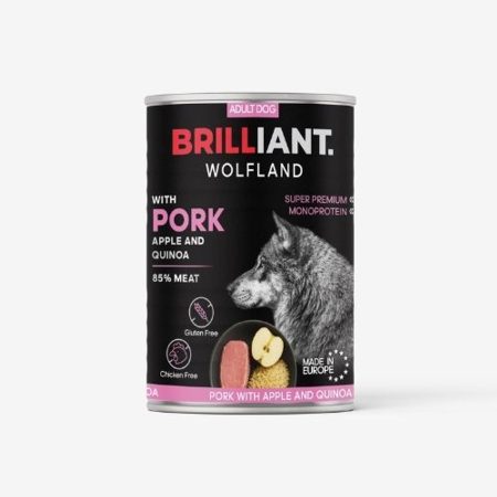 Brilliant Wolfland sertés almával és quinoaval 12x400g