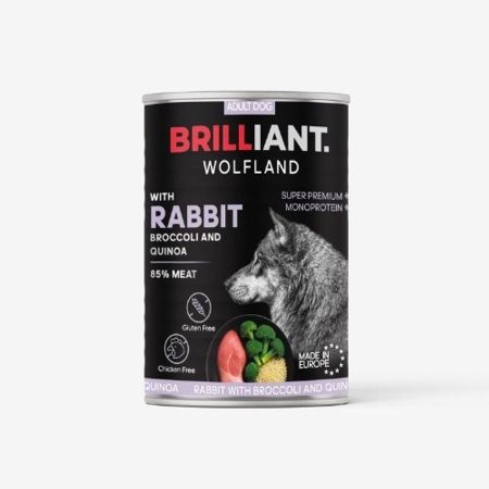 Brilliant Wolfland nyúl brokkolival és quinoaval 12x400g