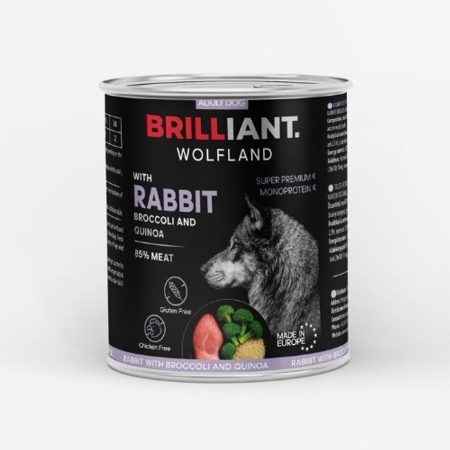 Brilliant Wolfland nyúl brokkolival és quinoaval 6x800g