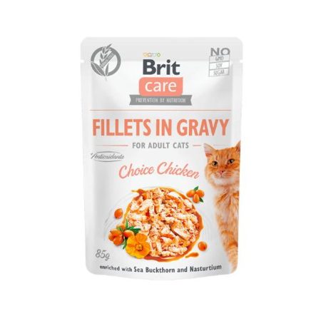 Brit Care Cat Fillets in Gravy Choice Chicken 85 g