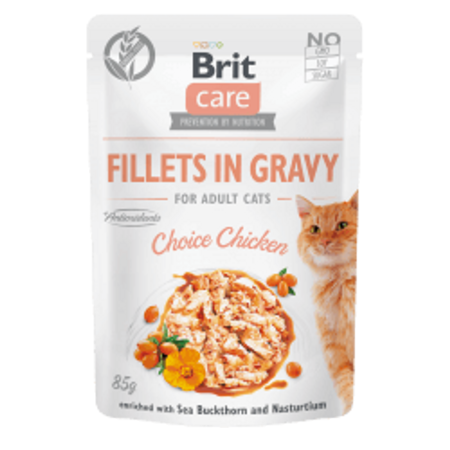 Brit Care Cat Fillets in Gravy Choice Chicken 4x85 g