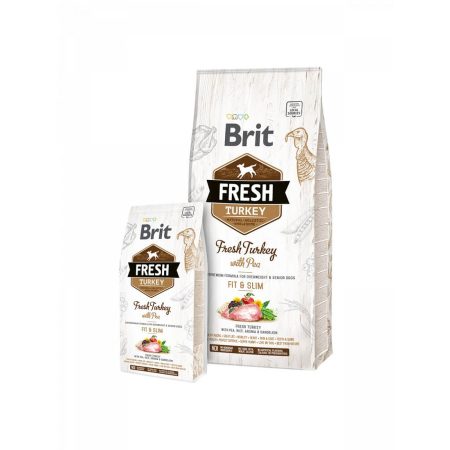 Brit Fresh Pulyka és Borsó Adult Fit & Slim 2x12 kg