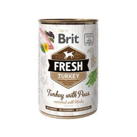 Brit Fresh Pulyka Borsóval konzerv 6x400g