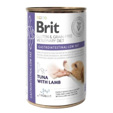 Brit Veterinary Diets Dog GF Gastrointestinal-Low Fat konzerv 400g