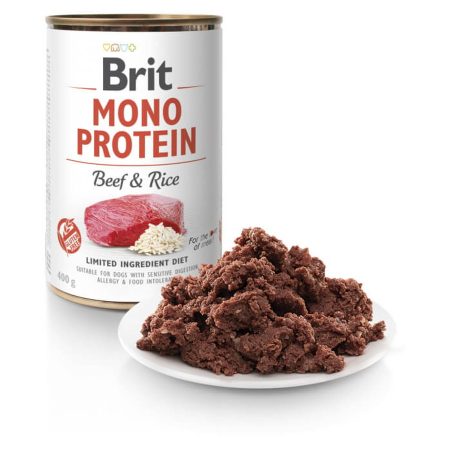 Brit Mono Protein Beef & Rice konzerv 6x400g