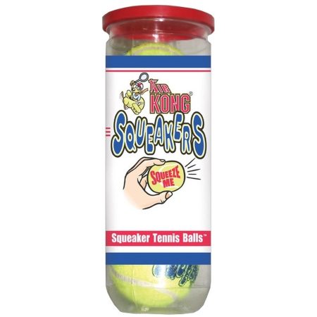 Játék KONG Squeakair Balls Tenisz Labda M 3db