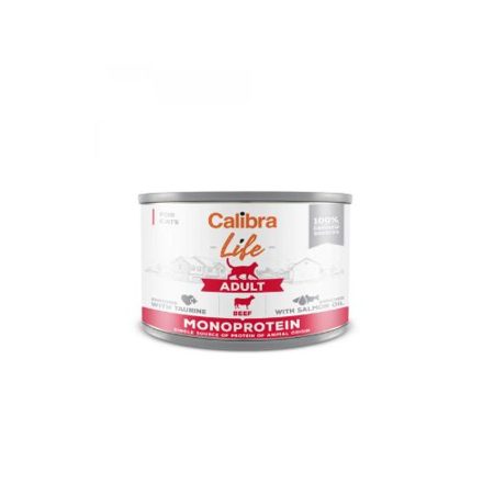 Calibra Cat Life Adult Beef konzerv 200g