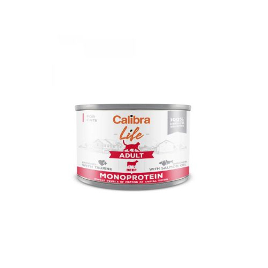 Calibra Cat Life Adult Beef konzerv 200g