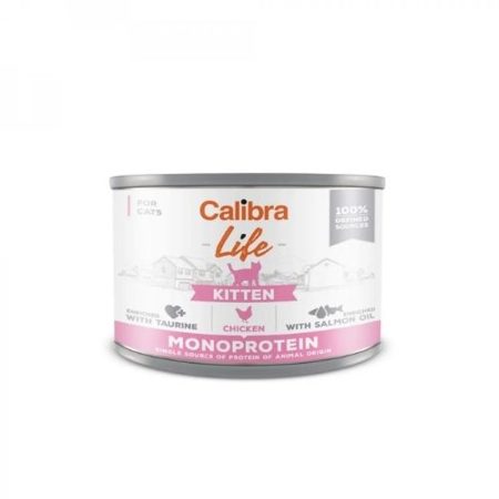 Calibra Cat Life Kitten Chicken konzerv 200g