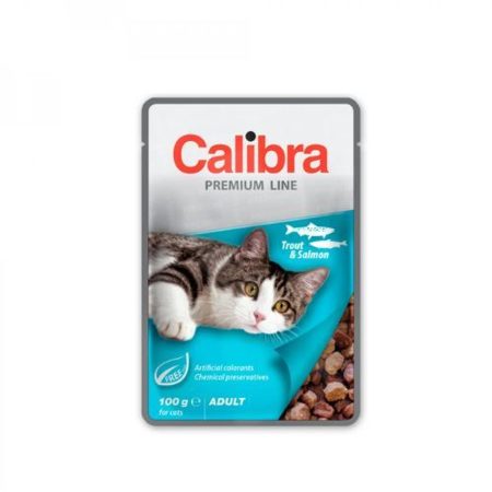 Calibra Cat Premium Adult Trout & Salmon 100g