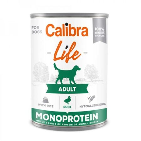 Calibra Dog Life Adult Duck with rice konzerv 6x400g